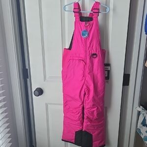 Arctic Quest Bright Pink Snow Bib Overalls NWT